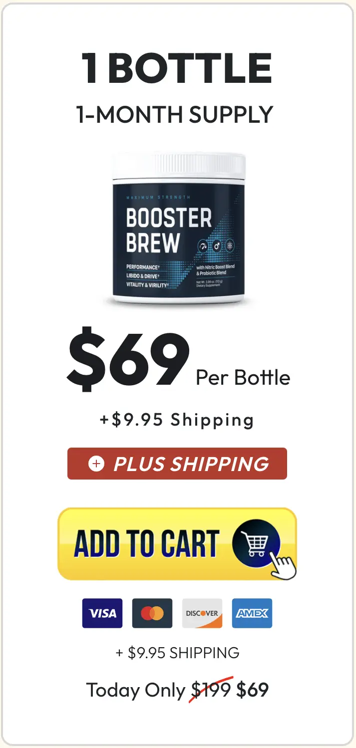 Booster Brew one bottle