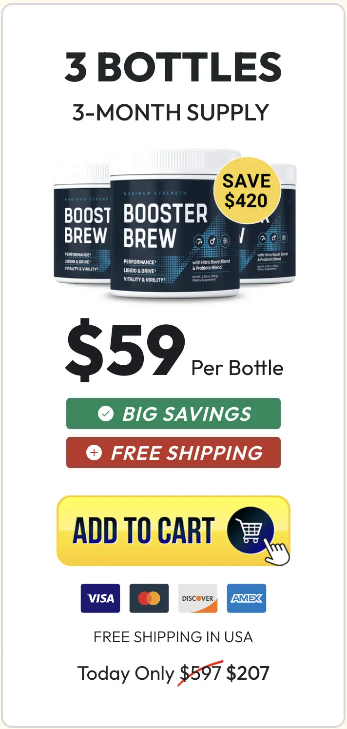 Booster Brew three bottles order